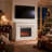 44" Electric Fireplace With Mantel