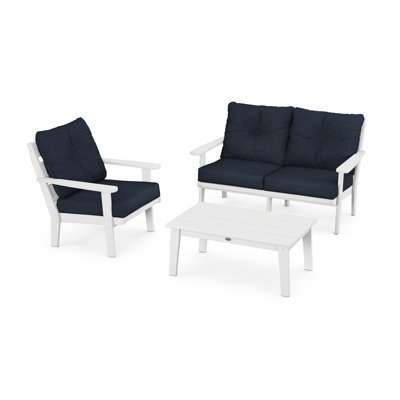 POLYWOOD x Sol 72 3-Piece Traditional Deep Seating Lounge Set