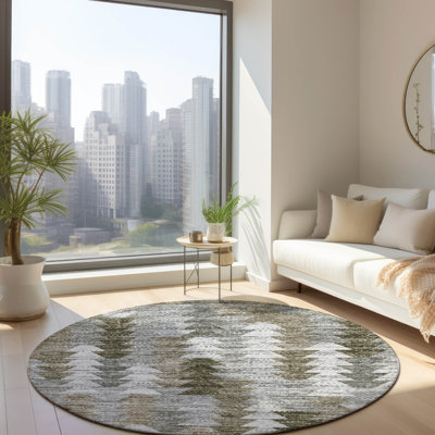 Keiser Washable Non-Slip Polyester Indoor / Outdoor Rug 