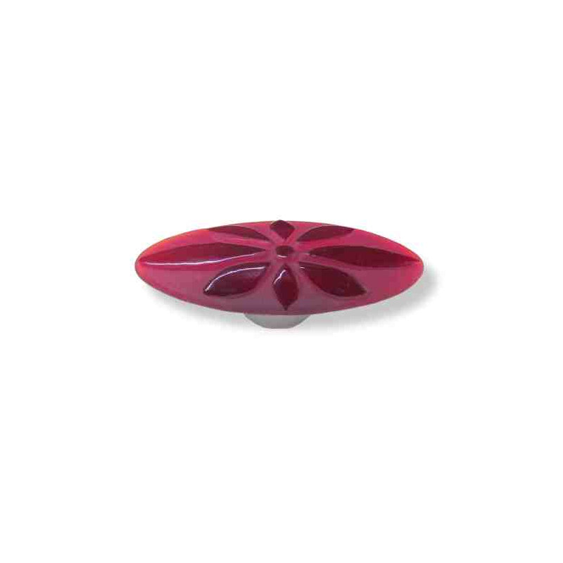 Poignée fleur 3-3 / 4 "Betsy Fields, Rouge