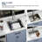 22" L x 22" W x 12" H Drop-In Laundry Utility Sink Square Deep Stainless Steel Topmount Kitchen Sink