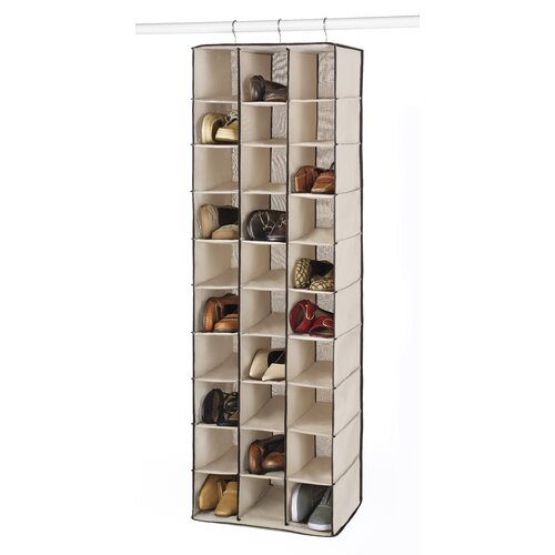 Ebern Designs 30 Pair Stackable Hanging Shoe Organizer & Reviews | Wayfair