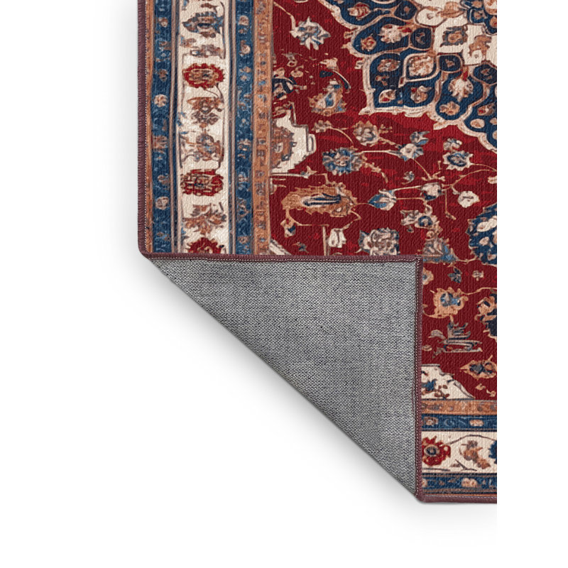 Tapis brun lavable à la machine, Carré 3 pi