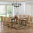Huerfano Valley Extendable Solid Wood Top Four Leg Dining Set-36587533-36587534