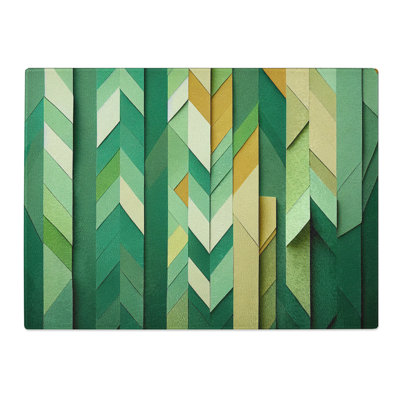 Compelling Chevron Art Abstract  Glass Chopping Board
