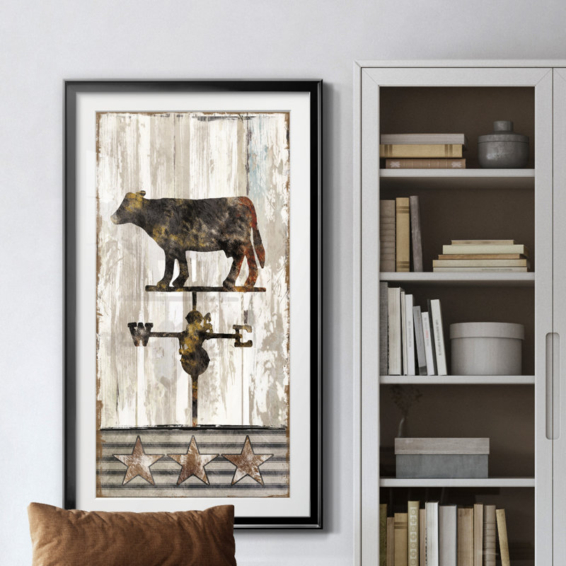 Le rapport quotidien - peinture encadrée, H 14,5 po x l 26,5 po x P 1,5 po, Noir