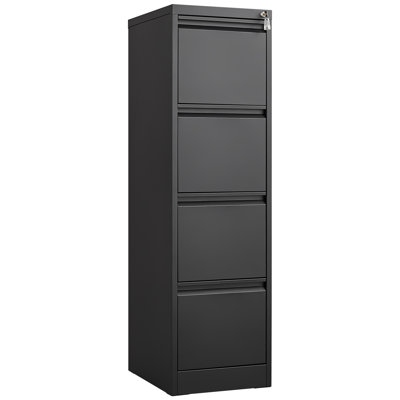 4 Drawer Vertical File Cabinet With Lock