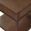Table basse en bois Farmhouse avec deux tiroirs et tablette ouverte