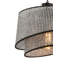 Élégant lustre en métal avec capuchon en tissu, 25,6 po x 25,6 po x 7,9 po | Certifié CE, douille E27 (60 W maximum) | Parfait pour la salle à manger, le salon et le vestibule | Luminaire élégant pour décoration intérieure moderne-1999608629