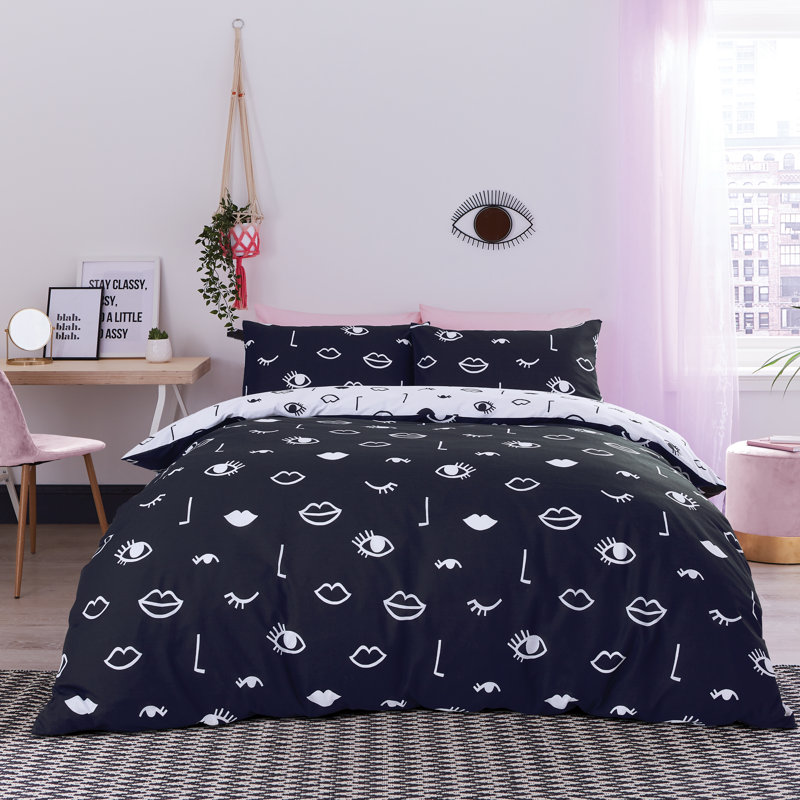 Eye woke up like this Duvet Cover Set, Single Duvet Cover + 1 Standard Pillowcase