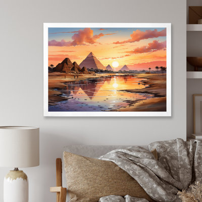 Egypt Pyramid Ancient Wonders I - Print on Canvas -  Union Rustic, 1AF5677C485546969EEEF37459F45FDF