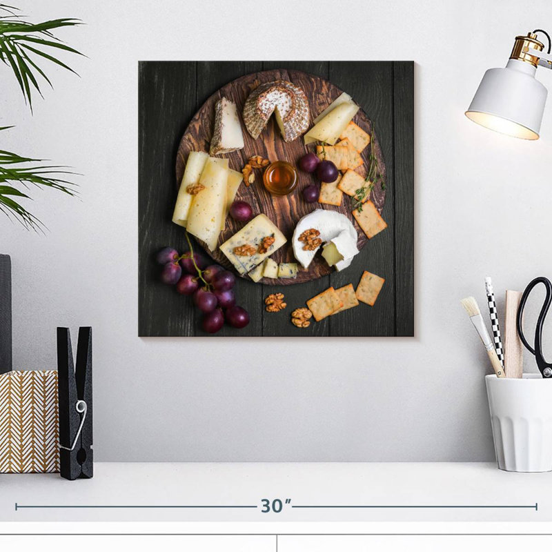 Arney Cheese Charcuterie Board, 16" H x 16" W