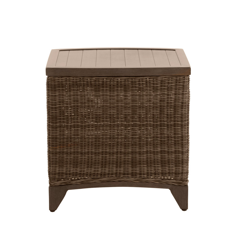 Astoria Outdoor Side Table, Raffia/Oak