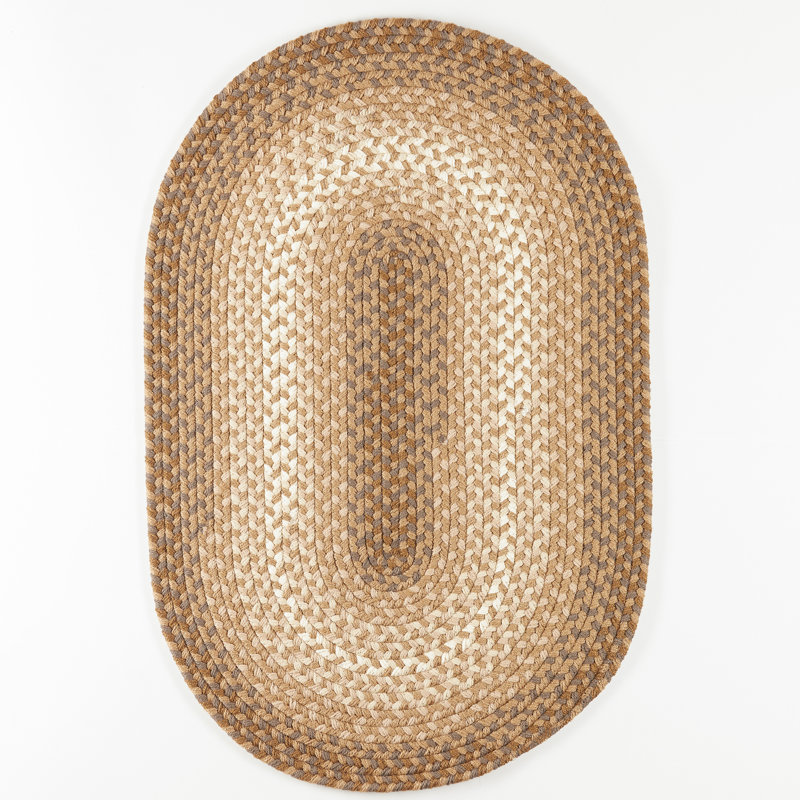 Tapis intérieur / extérieur tressé à la main Ephrata, Ovale 3 pi x 5 pi