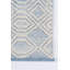 Tapis géométrique bleu clair / blanc tissé à plat à la main Laguanda-1527650816