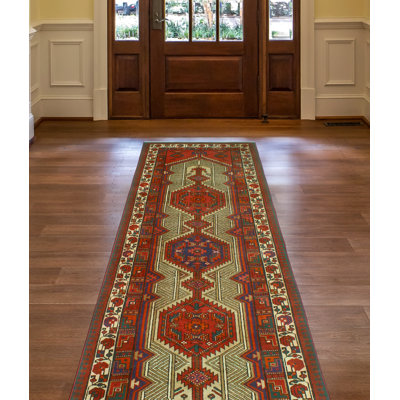 Aleecia One-of-a-Kind 3'4" X 10'7" 1980s Runner Wool Area Rug
