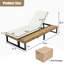 Ensemble de 2 chaises longues d'extérieur avec dossier réglable à 5 positions-1442144180