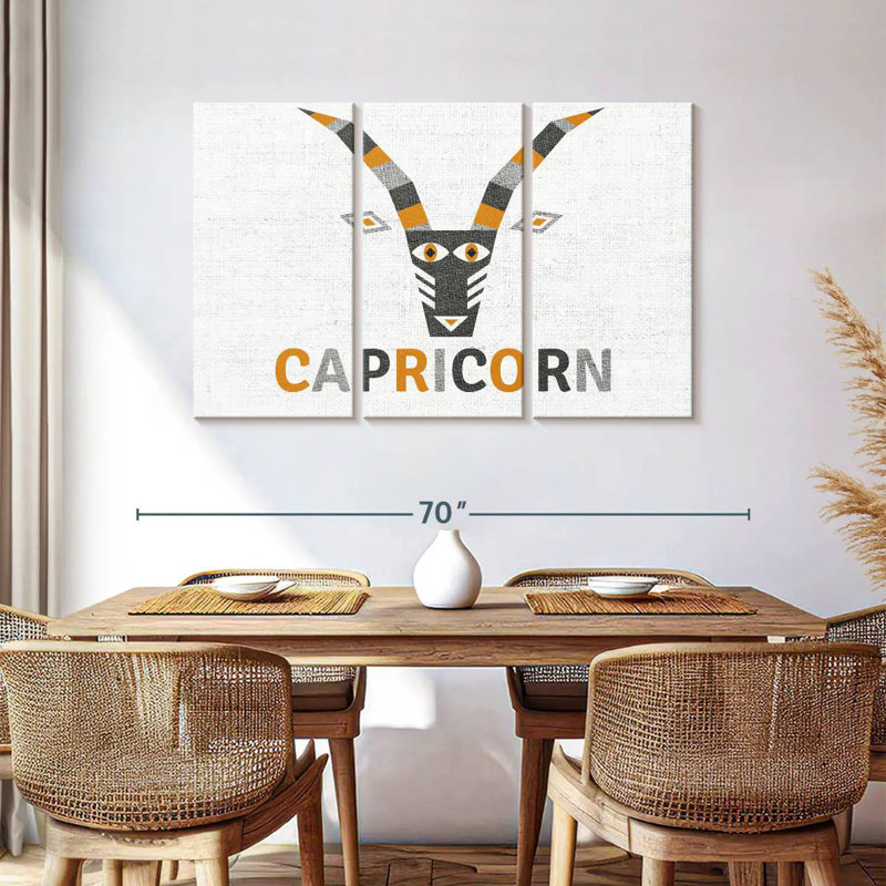 Capricorne géométrique Adella, H 36 po x l 57 po