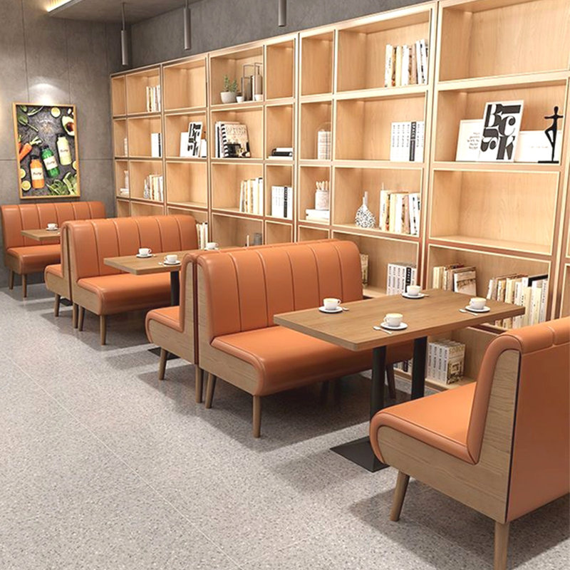 Banc rembourré en similicuir Tea Restaurant Cafe Bakery