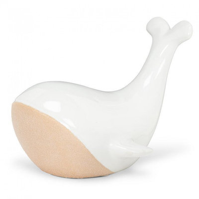 Shiny White Whale Figurine