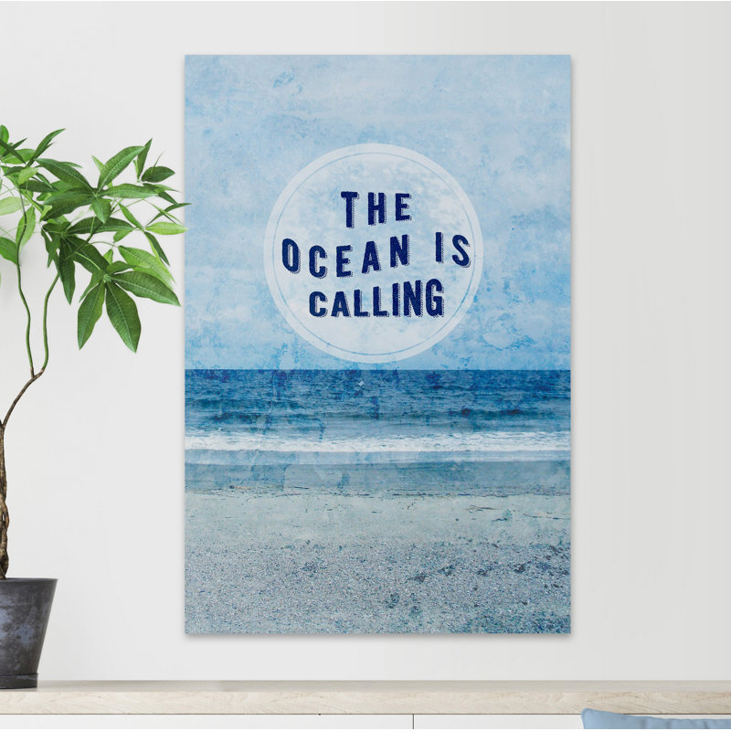 Paradise Sentiment II - Print on Canvas, 46 cm H x 30 cm W x 3.81 cm D, Wrapped Canvas