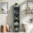 Modern Four-tier Glass Door Cabinet With Iron Frame And Golden Handles-504967210
