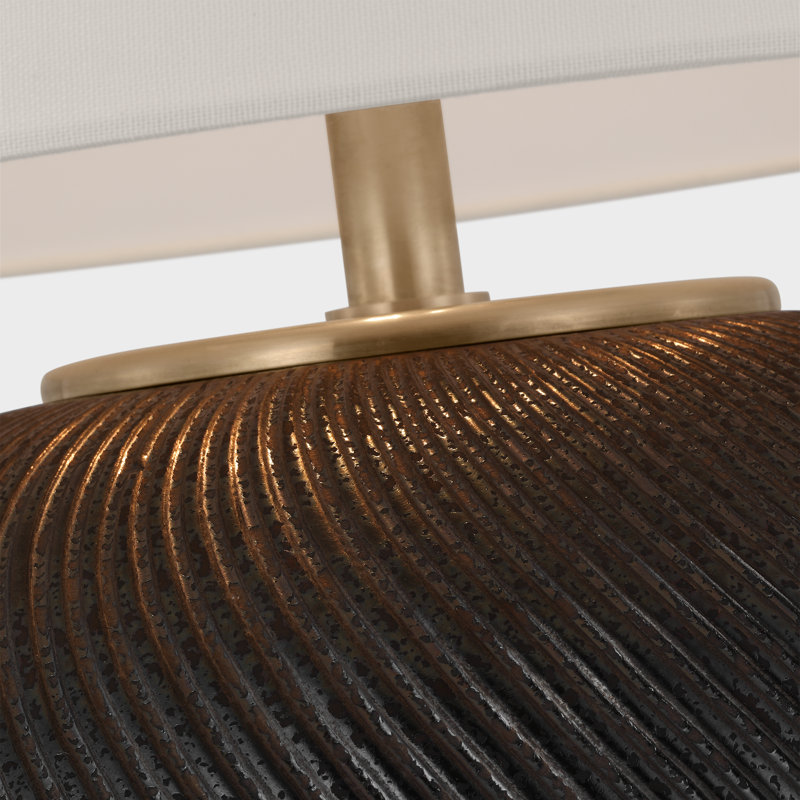 Mirelle Table Lamp, Crystal Bronze