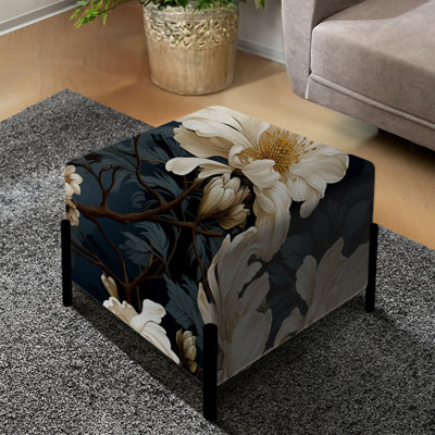 Nature Inspired Details - Oriental Square Ottoman