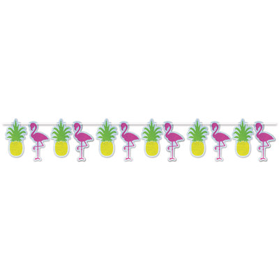 Flamingo & Pineapple Streamer