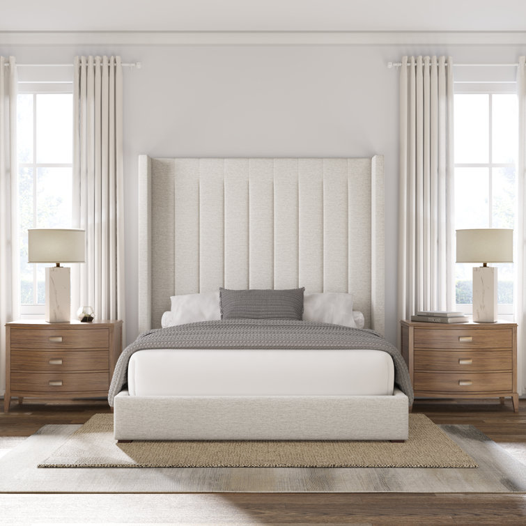 Esparto Upholstered Wingback Bed