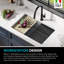 KRAUS Bellucci 30 in. Undermount Workstation Granite Kitchen Sink with Accessories-53212478