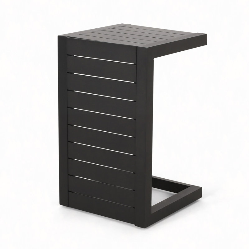 Table en forme de C, Noir