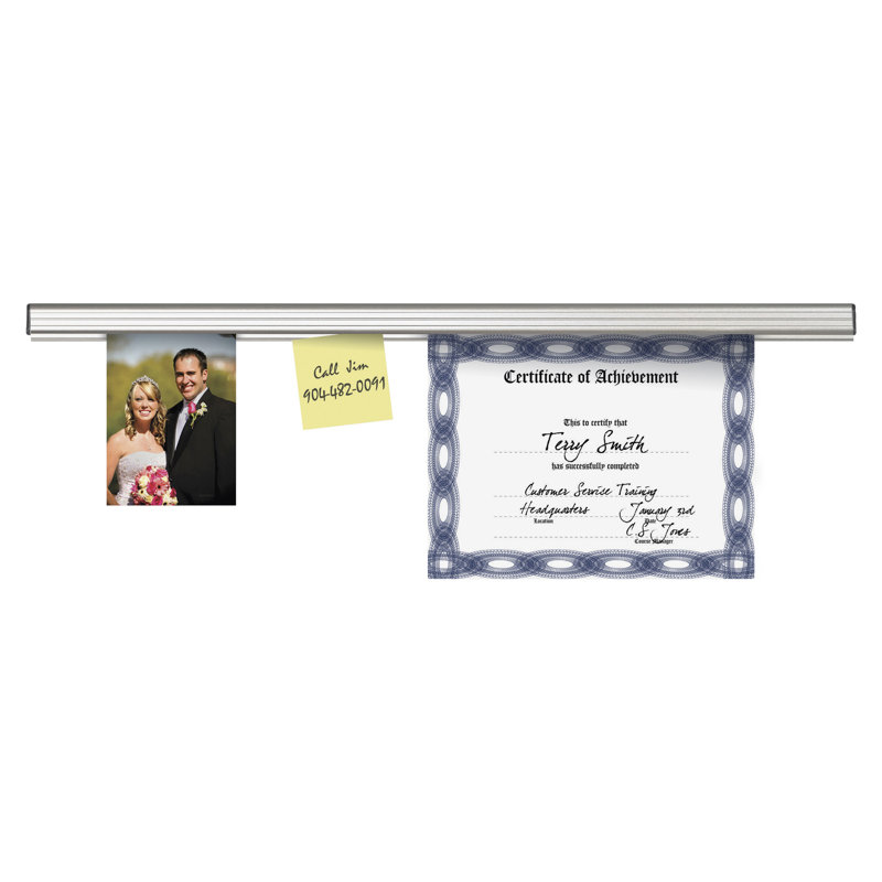 Advantus® Grip-A-Strip® Display Rails Advantus Corp. Metal 1 Per Pack Map Rail Or Hanger