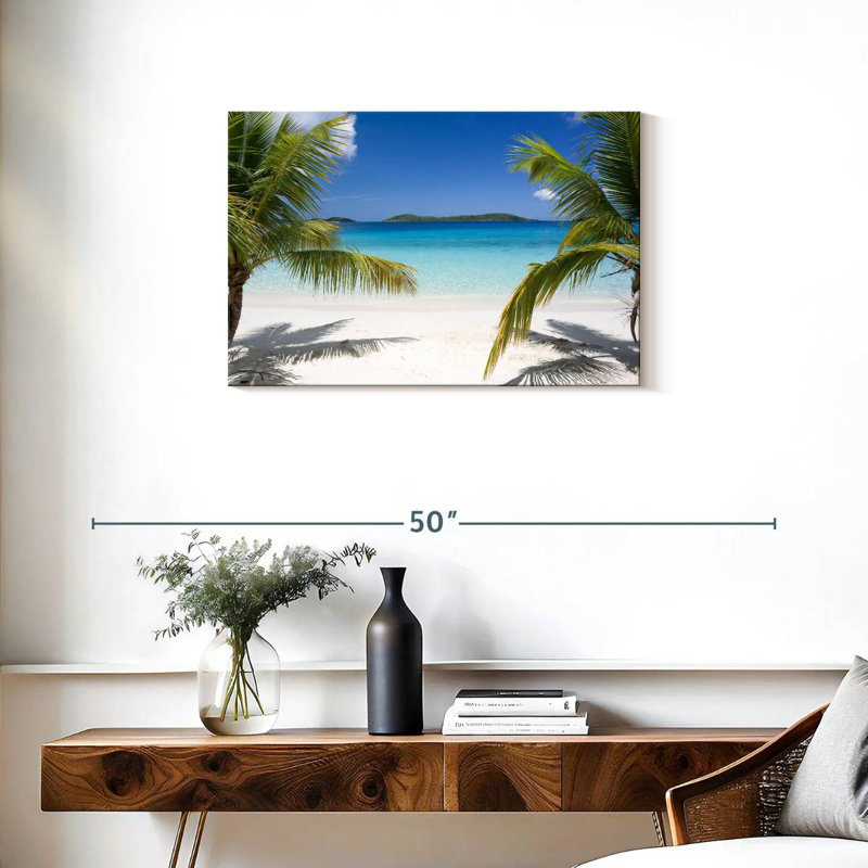 Gillard Pristine Caribbean Beach, H 20 po x l 30 po