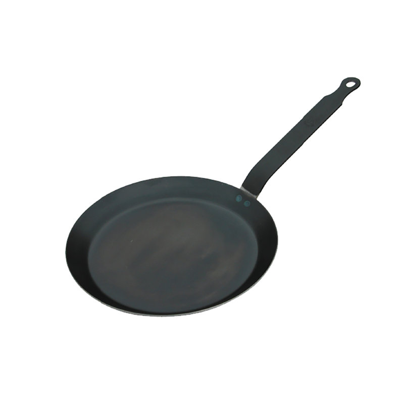 Poêle à crêpes et tortillas en acier au carbone de De De 9,5 po de diamètre, surface de cuisson de 7,5 po