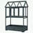 Potting Bench with Movable Wheels, Openable Roof and Storage Box-1907425741