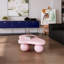 Table basse de 40 pouces en forme de nuage, table basse basse avec 3 pieds sphériques pour le salon, rose-637434301-628528003-628528002
