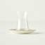 Lemoncello Tea Glass Set With Saucers (6-Piece)
