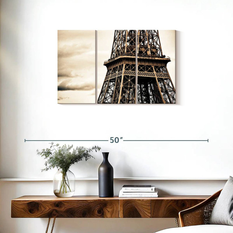 Lilie Eiffel Retro Shot, 20" H x 33" W