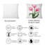 Trois tulipes à fleurs rouges printanières - coussin décoratif traditionnel-1582896055