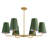 Abbiney 6-Light Dimmable Metal Classic/Traditional Chandelier with Linen Shades