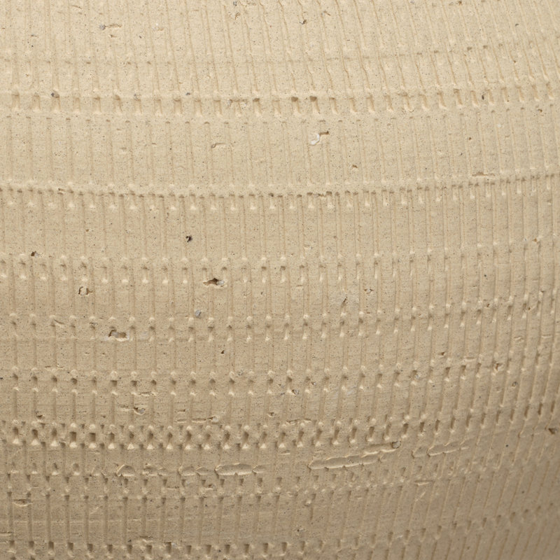 Macaroon Ceramic Table Lamp with Linen Shade, Toasted Cream