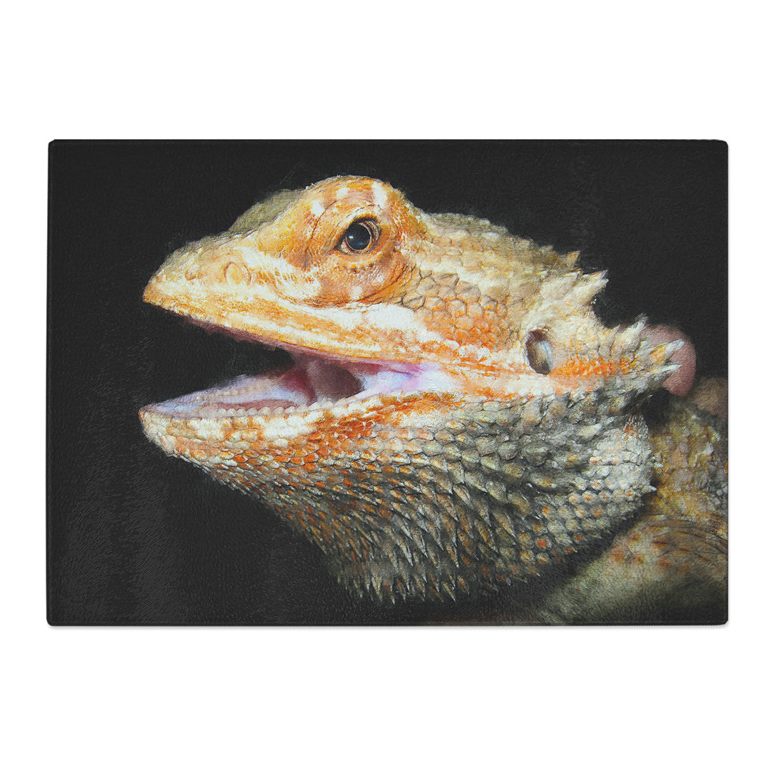 Bearded Dragon Lizard Painting Chopping Board