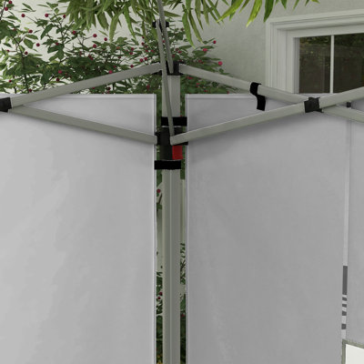 Outsunny Gazebo Side Panels with Window for 3x3(m) Pop Up Gazebo