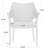 Mirage Grey PE Wicker Stacking Armchair,4Pcs