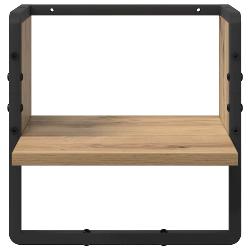 Floating Shelf, Artisian Oak, 30cm H x 30cm W x 25cm D
