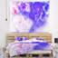 Tapisserie abstraite bleu clair et orageux-28496726