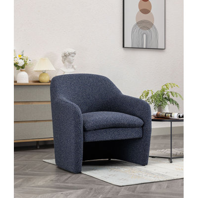 Fauteuil d'appoint rembourré en tissu Bripapa Sherpa