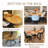 42.5-58.2 Inch Nordic Light Oak Extendable( with Rotating Extension Leaves) Round Dining Table With Storage Shelf For 4-6 People-1252142061