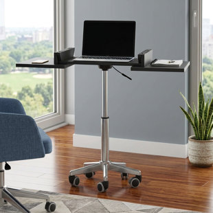 Table pliante en graphite avec chariot roulant